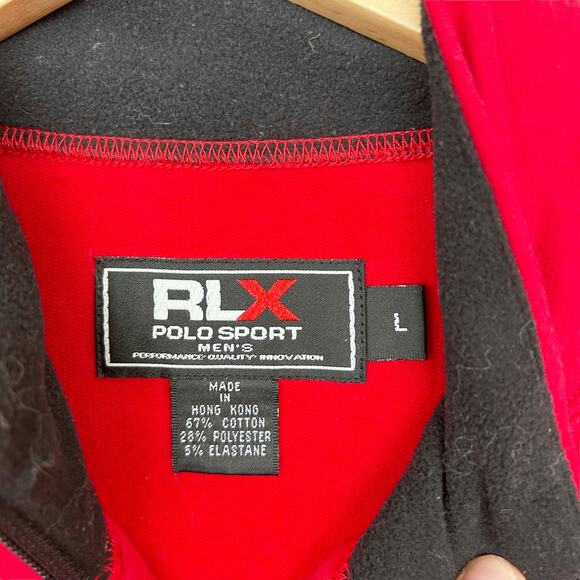 Vintage RLX Polo Sport Red Full Zip Sweatshirt Sz L - Picture 3 of 7